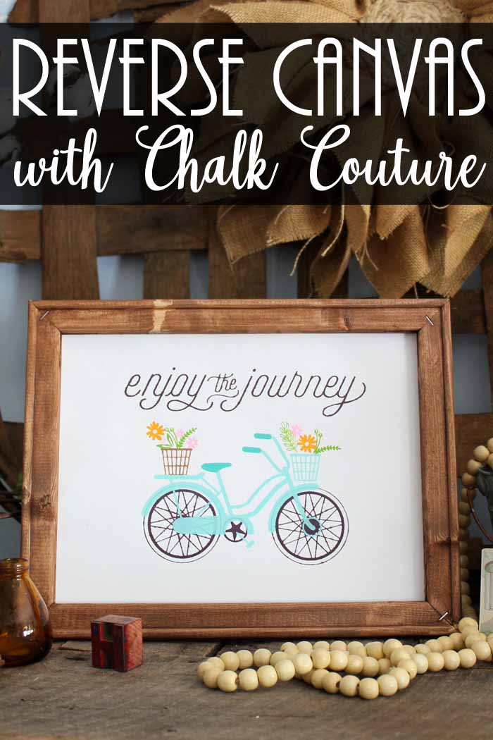 How to Make a Reverse Canvas in Minutes with Chalk Couture 