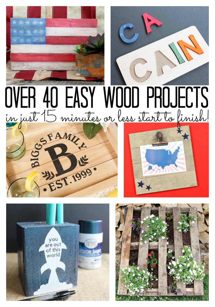 Wood Crafts That Take 15 Minutes Or Less - Angie Holden The
