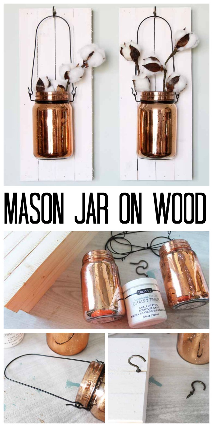 DIY Mason Jar Wall Decor - Angie Holden The Country Chic Cottage