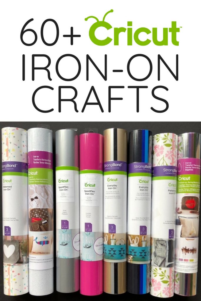 Over 60 Cricut Iron-on Crafts to make with your cutting machine!