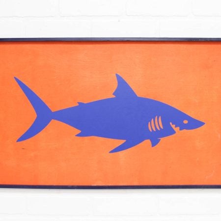 DIY Shark Week Party Sign by Everyday Party Magazine