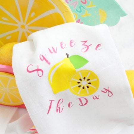 Squeeze the Day Lemonade Tea Towels by Giggles Galore