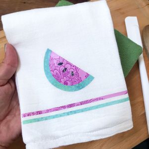 Use Iron on Vinyl to Decorate a Hand Towel by 100 Directions