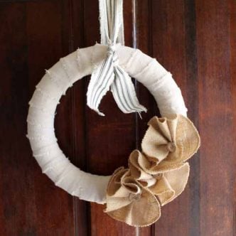 burlap wreath tutorial