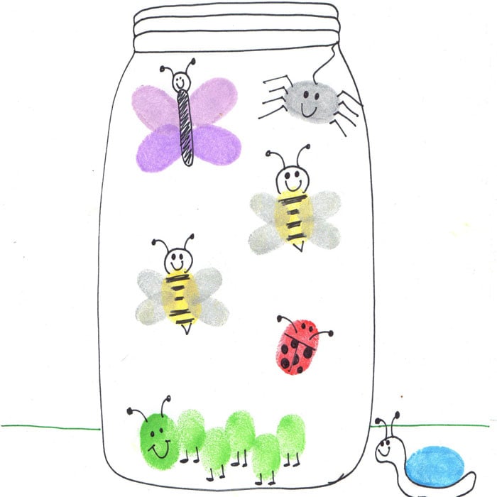 How to Draw Insects with Fingerprints - Angie Holden The Country Chic ...