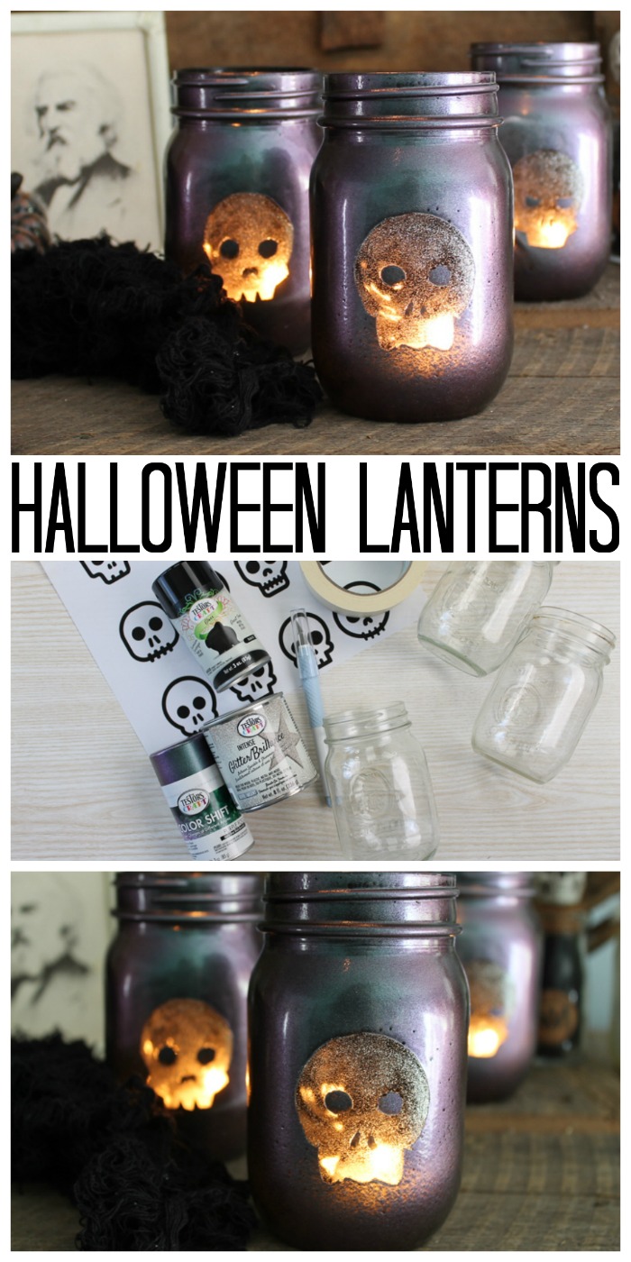 How to Make Halloween Lanterns from Jars - Angie Holden The Country Chic  Cottage