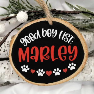 Free Christmas Ornament Dog SVG by Hello Creative Family