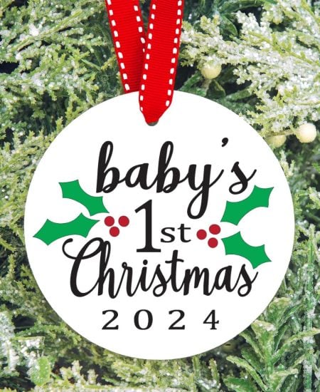 babys 1st christmas free svg file