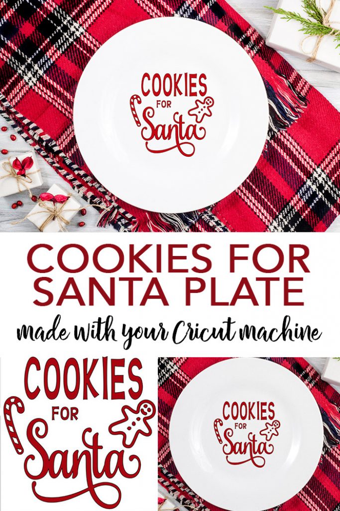 cookies for santa plate