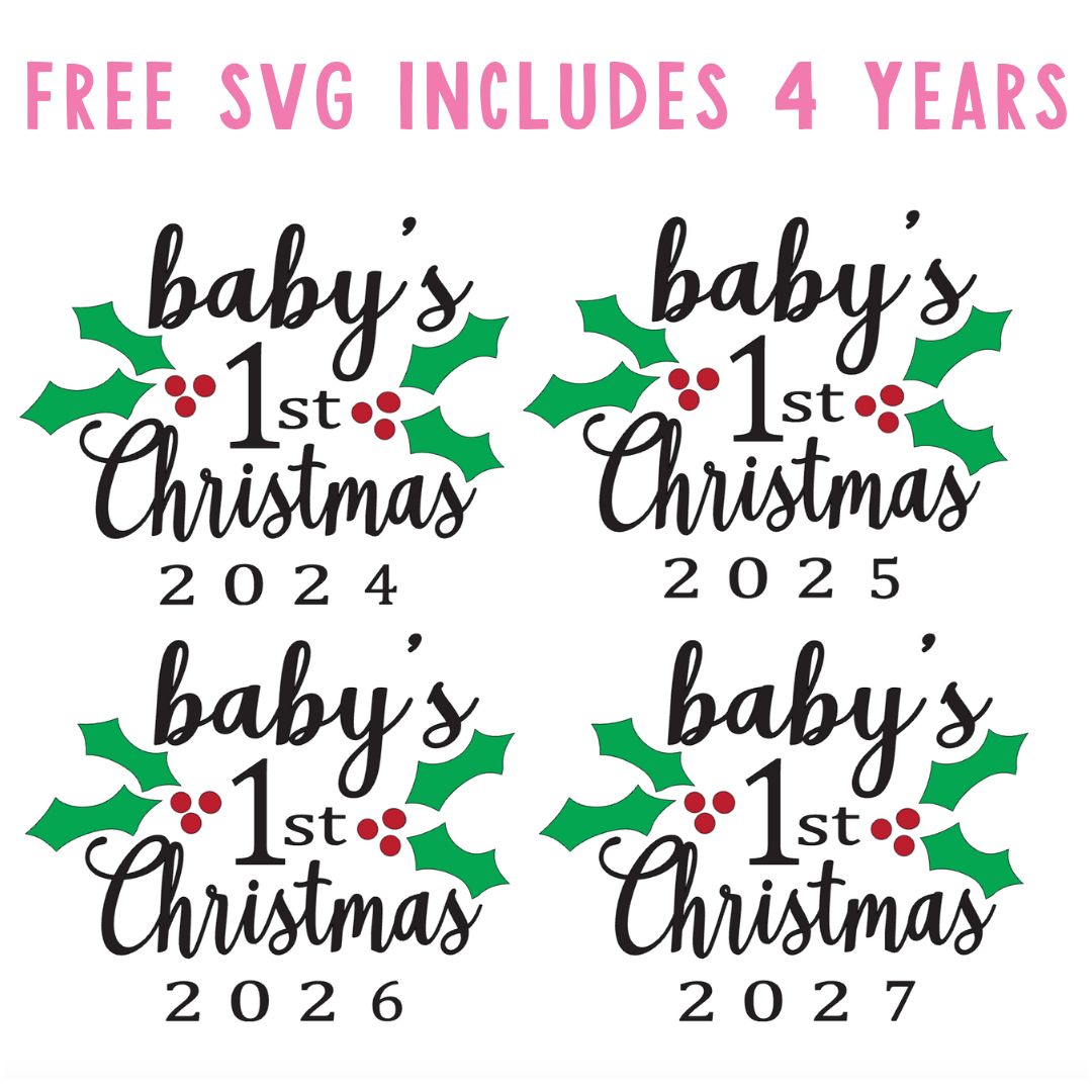 free first christmas svg file