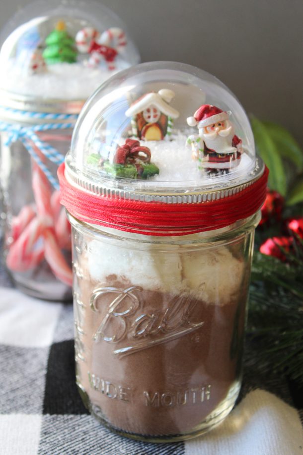 Mason Jar Christmas Craft Snow Globe Toppers - Angie Holden The Country ...