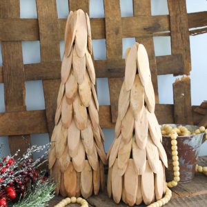 wooden christmas tree