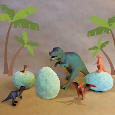 Easy DIY Dinosaur Egg Bath Bombs by Hello Creative Family