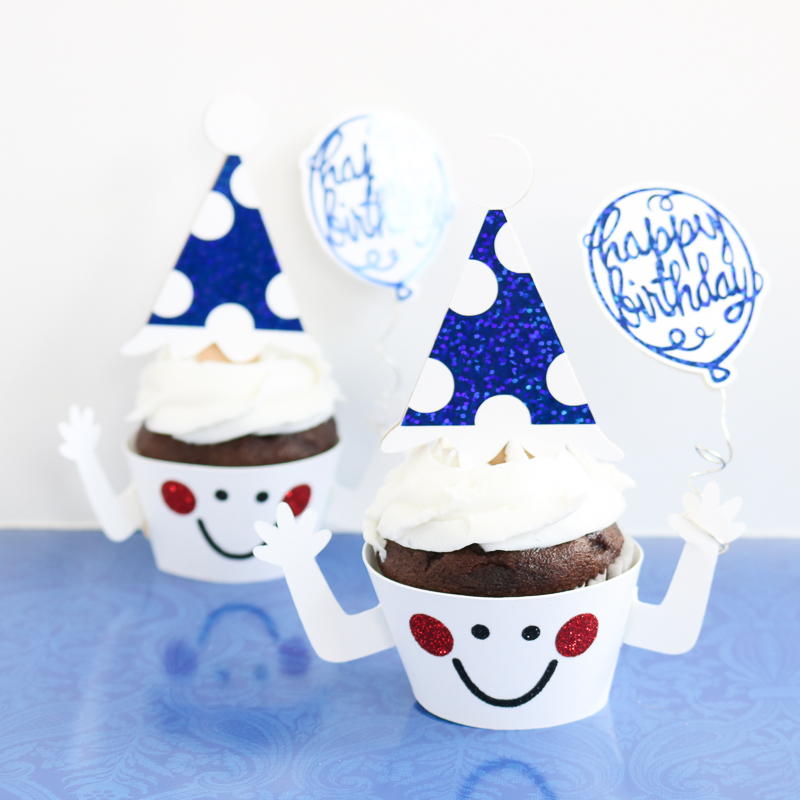 Cupcake Toppers and Wrappers with Your Cricut - Perfect Design Living