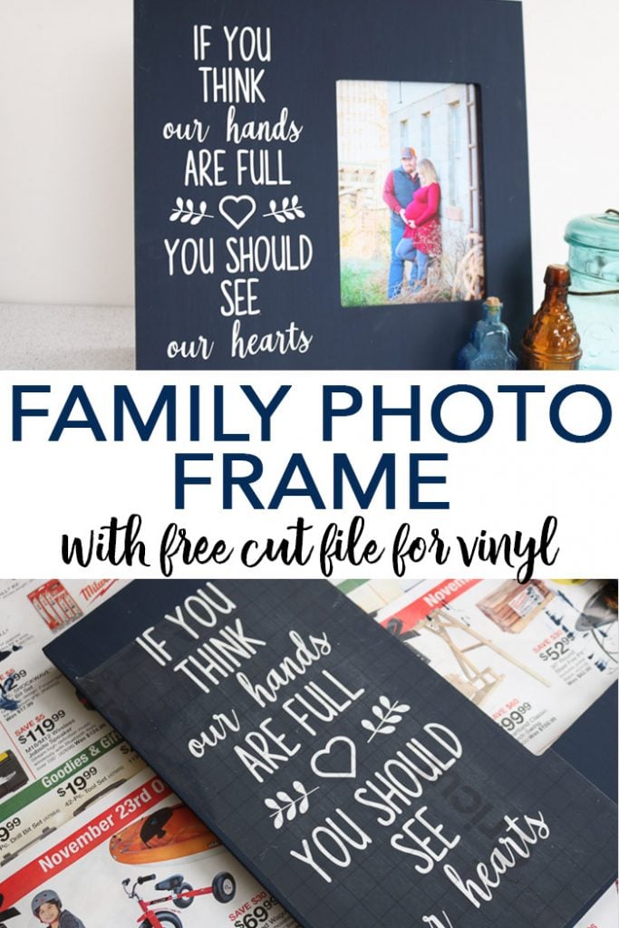 DIY Family Picture Frame (+ Valentine's SVG Files)