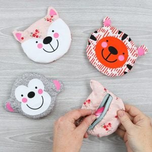 A zipper pouch tutorial with your Cricut Maker! Make cute animal zipper pouches that everyone will love! #cricut #cricutmade #cricutmaker