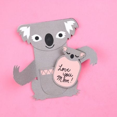 Adorable Koala Mother's Day Card by Mad in Crafts