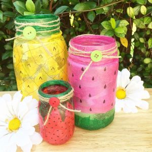 Create Fruit Inspired Mason Jars by Creatively Beth