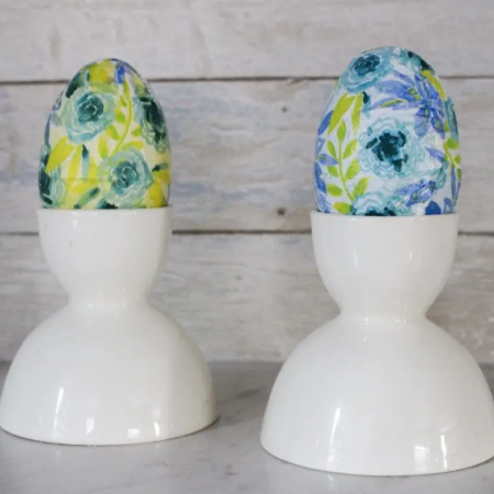 Decoupage Napkin Easter Eggs by Our Crafty Mom