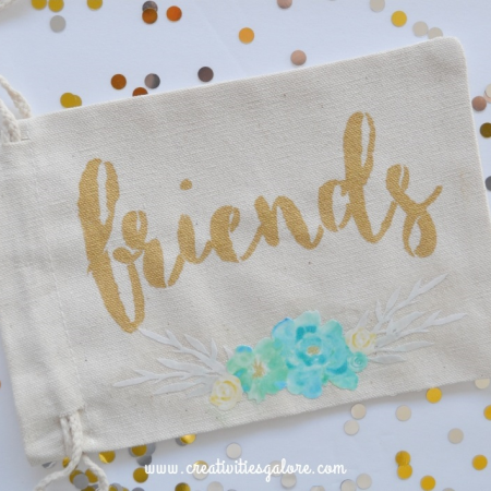 How to Stencil and Decoupage a Canvas Bag Craft by Creativities Galore