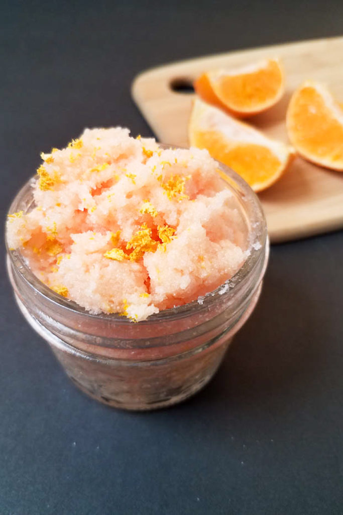 Orange Sugar Scrub Recipe for Gift Giving - The Country Chic Cottage