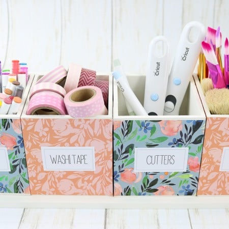 How to Make a Craft Supplies Organizer | The Country Chic Cottage