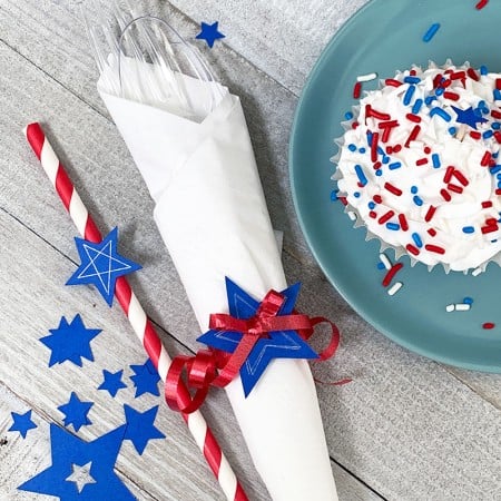 Make Easy Patriotic Table Accents - Angie Holden The Country Chic Cottage