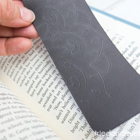Mandala Debossed Leather Bookmark with Cricut Maker by Tried & True Creative