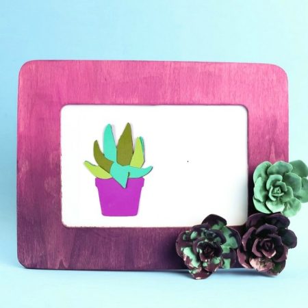 Paper and Resin Succulent Frame Tutorial by Mad in Crafts
