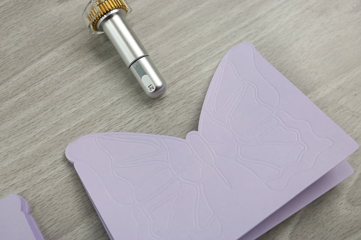 How To Use the Fine Debossing Tip & I Colour in Debossed Card Stock Using  Gilding Wax!! 