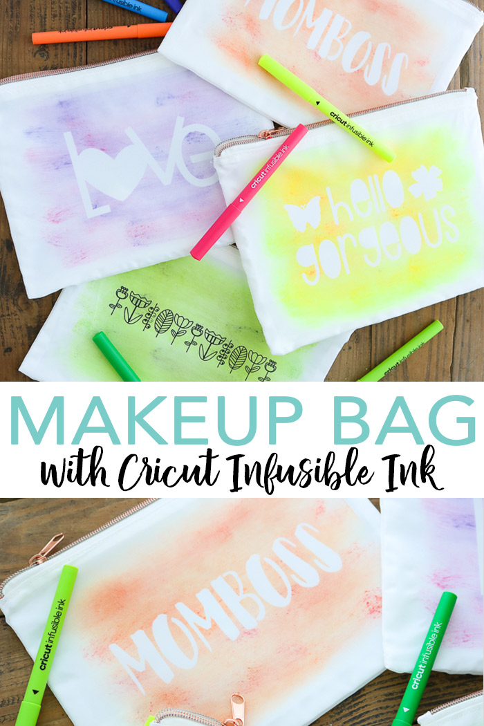 DIY Makeup Bag with Cricut Infusible Ink - Angie Holden The