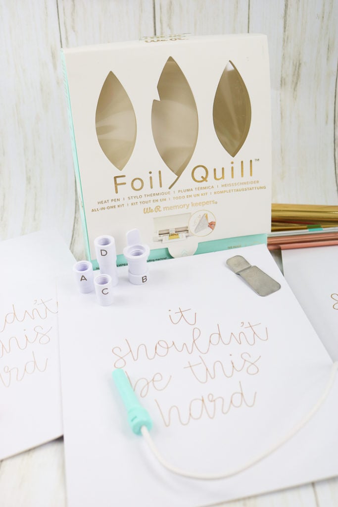 How To Use The Foil Quill On A Cricut Machine Angie Holden The 