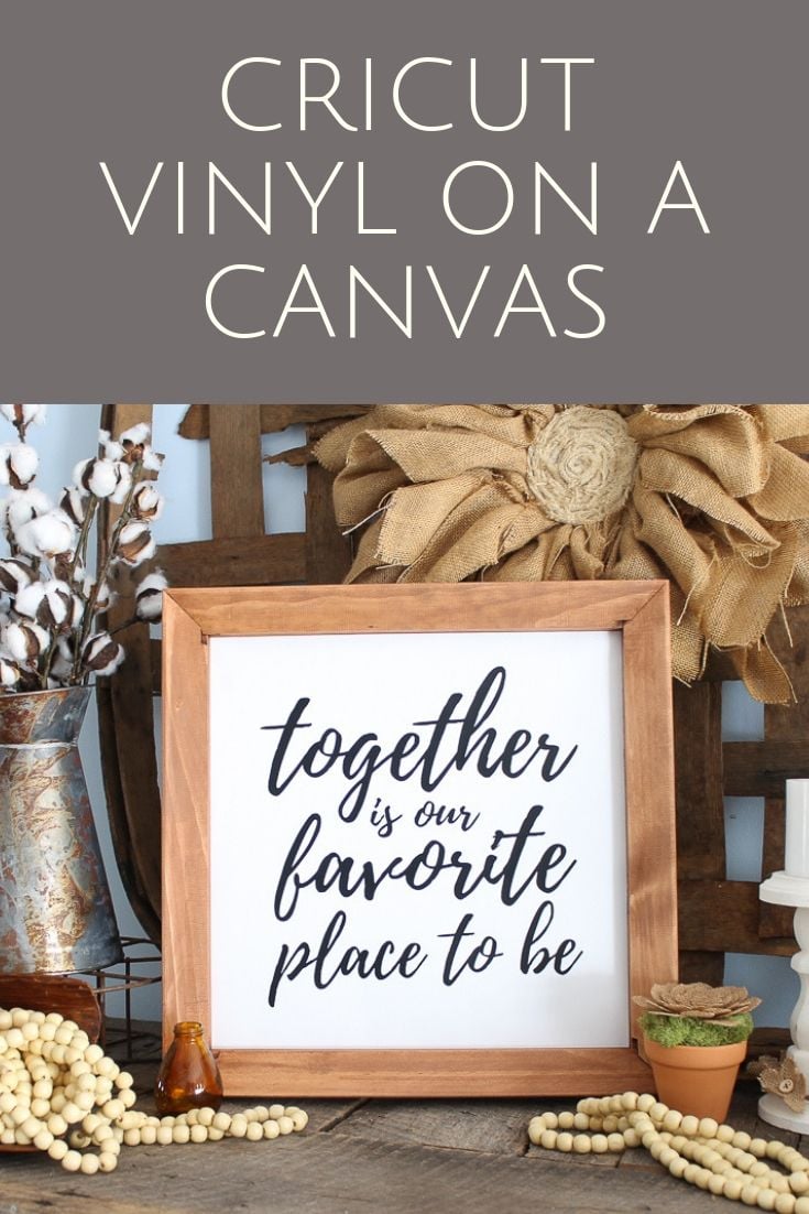 How to Add Cricut Vinyl on Canvas - Angie Holden The Country Chic Cottage