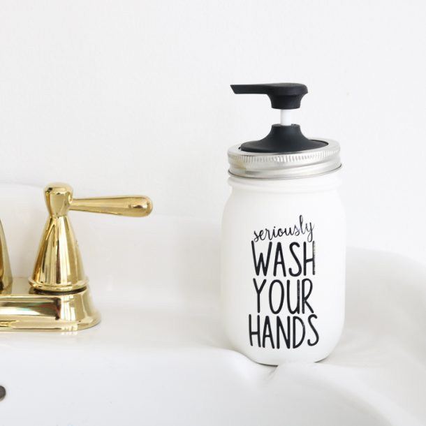 DIY Mason Jar Soap Dispenser | The Country Chic Cottage