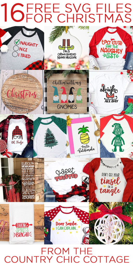 16 Free Christmas SVG Files for Your Crafts - Angie Holden The Country ...