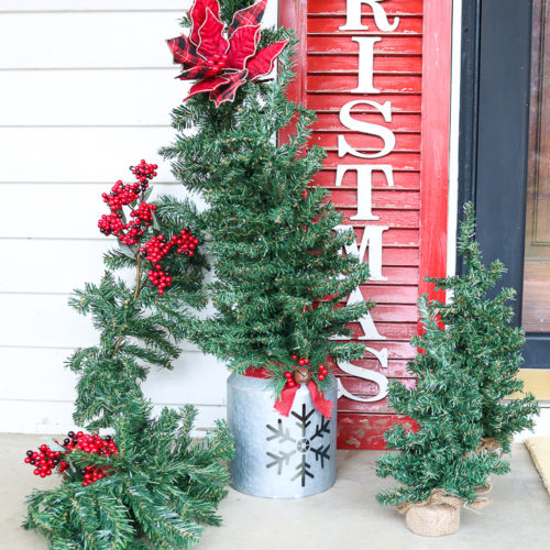 Farmhouse Front Porch Christmas Decorations - Angie Holden The Country ...