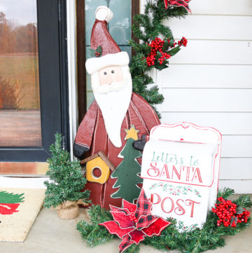 Farmhouse Front Porch Christmas Decorations - Angie Holden The Country ...