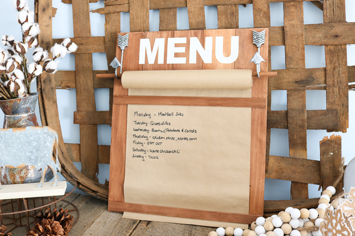 Free Shipping/menu Board // Kitchen Decor // Hanging Farmhouse Menu 