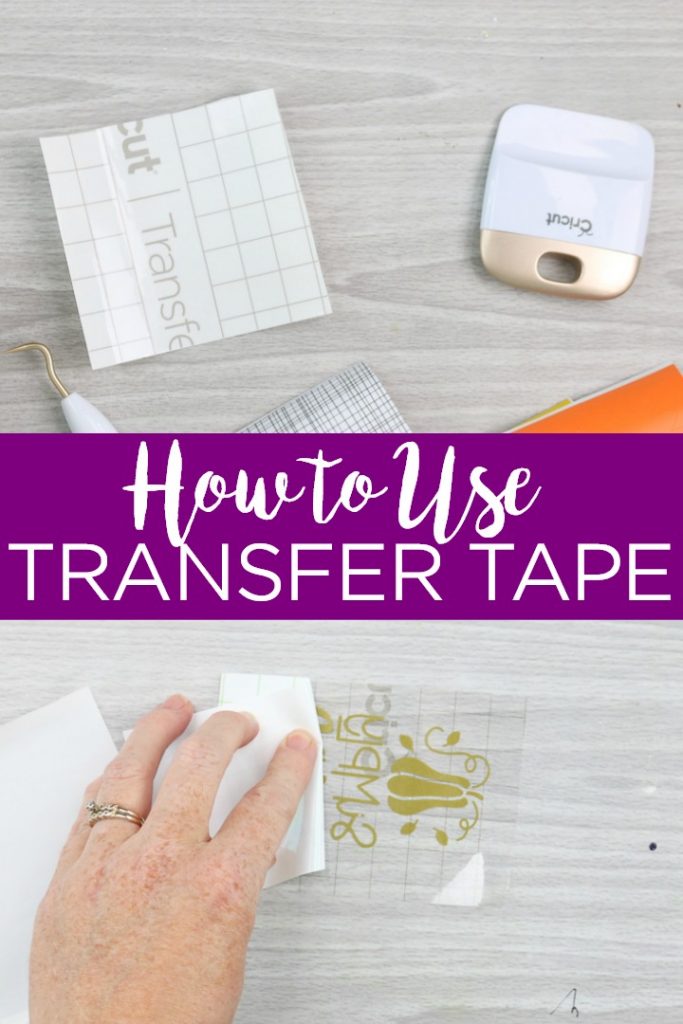 How to Use Transfer Tape with Cricut Vinyl - Angie Holden The