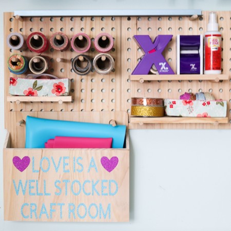 organizing craft supplies