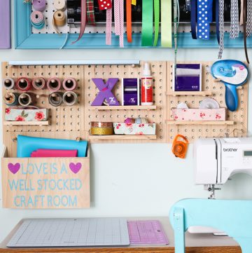 How to Make Craft Room Pegboards - Angie Holden The Country Chic Cottage