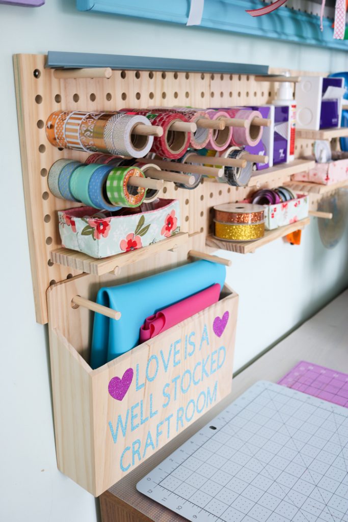 How to Make Craft Room Pegboards - Angie Holden The Country Chic Cottage