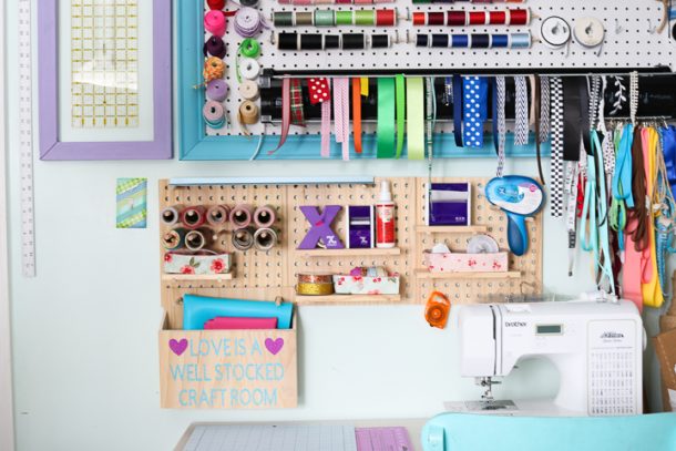 How to Make Craft Room Pegboards - Angie Holden The Country Chic Cottage