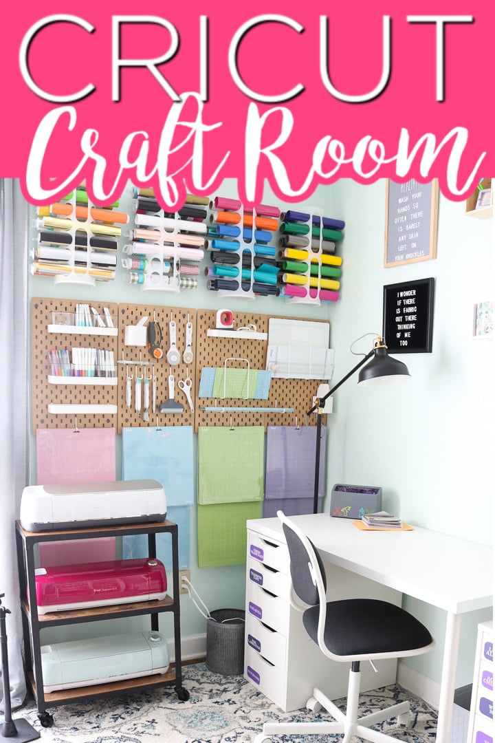 8 Dollar Tree Craft Room Organization Ideas Using Cricut - Behind