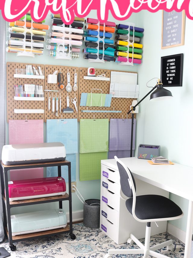 Cricut Craft Room: Ideas for Organizing Story - Angie Holden The ...