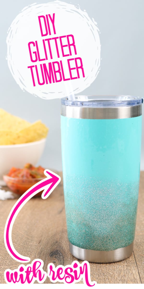 How to Make a Glitter Tumbler - Angie Holden The Country Chic Cottage