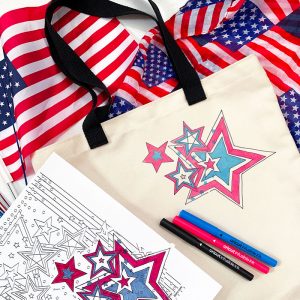 make a patriotic tote bag