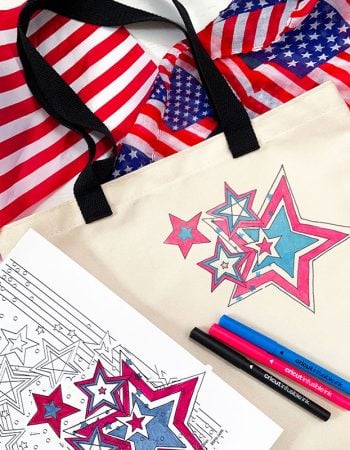 make a patriotic tote bag