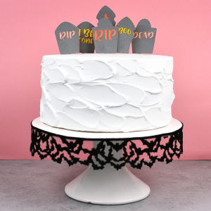 Graveyard Halloween Cake Topper by Hey Let's Make Stuff