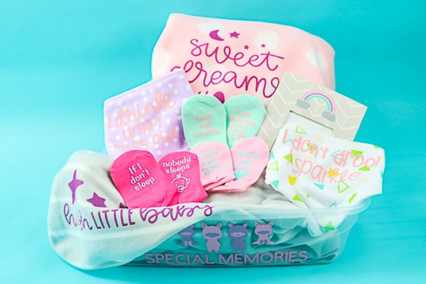 Cricut Baby Shower Ideas: Dollar Store Baby Gift Crafts - Angie Holden ...